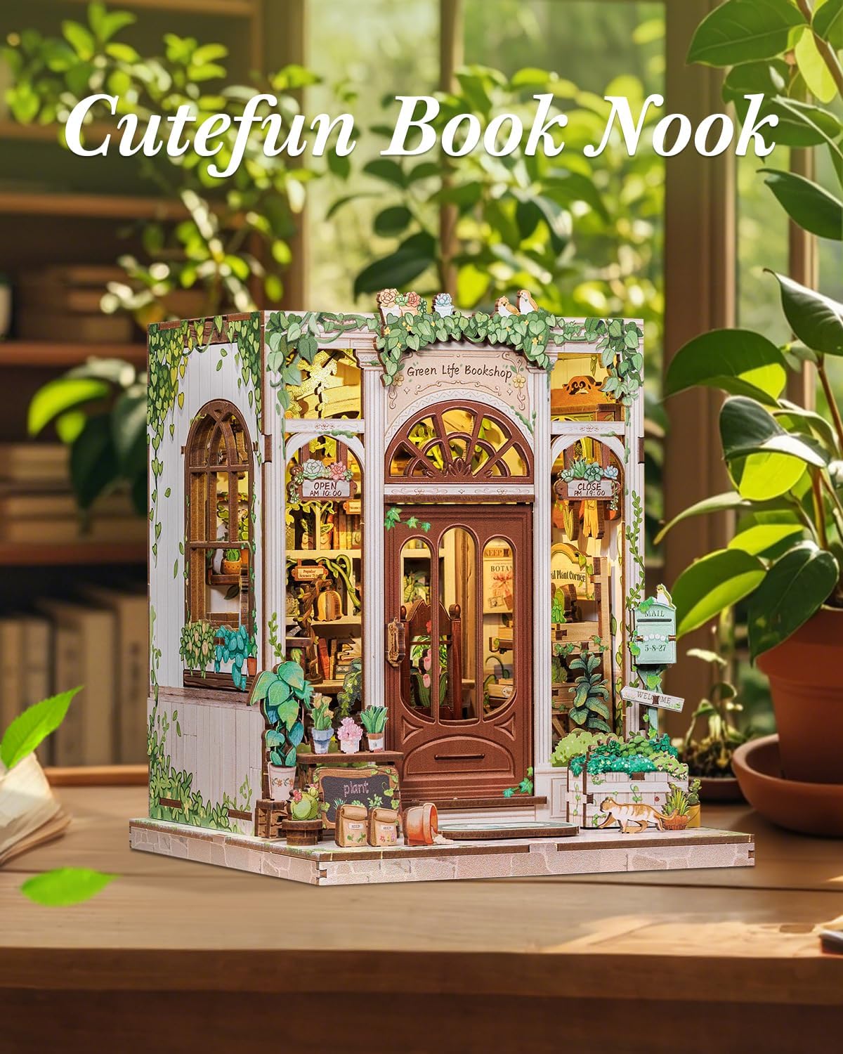 Thumbnail 6 de Cutefun Book Nook Miniatur-Diorama