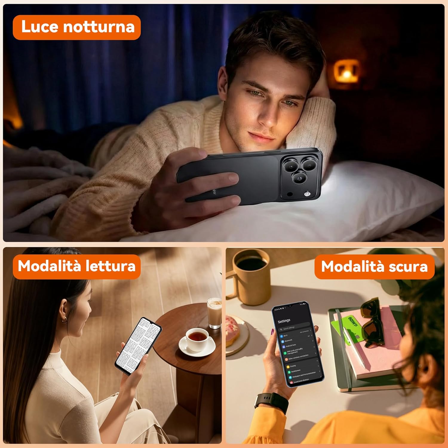 Detalle 2 de Blackview Wave 7C: Smartphone Android 6.56'' con fotocamere 32 MP/13 MP, 16 GB RAM, espandibile fino a 2 TB e 5000 mAh