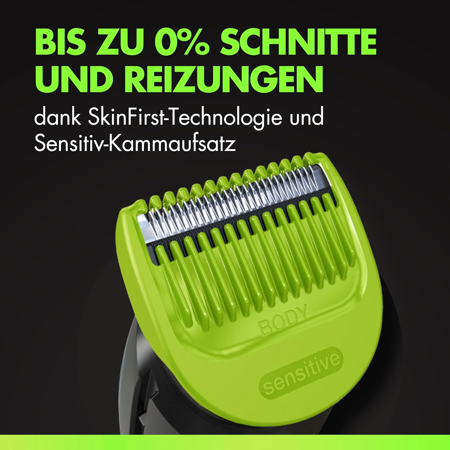 Detalle 2 de GilletteLabs i7 Body + Intimate Trimmer Herren – SkinFirst-Technologie, AquaGrip & LED-Licht