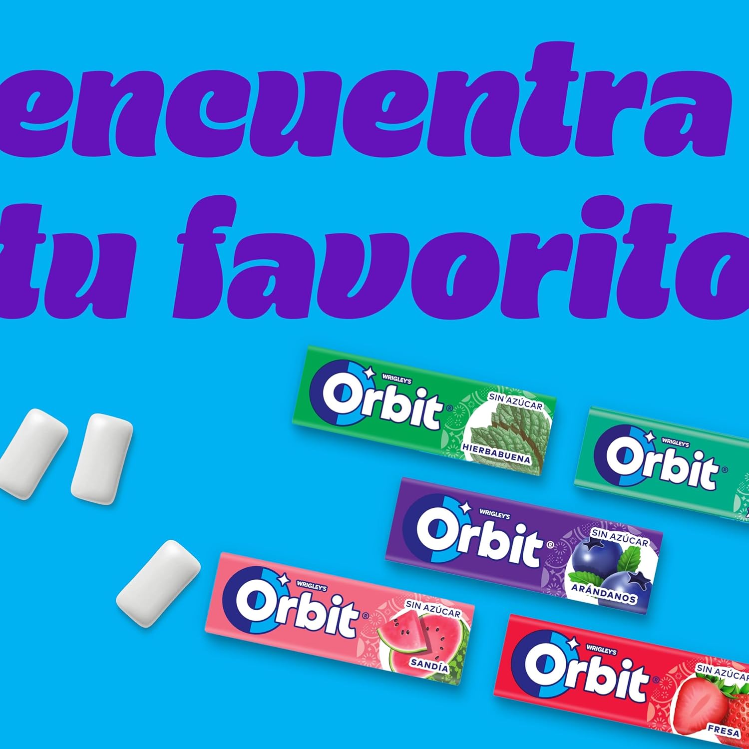 Thumbnail 7 de Orbit Refreshers Chicles Sin Azúcar Menta, Pack Bolsa de Bolsillo 🌀