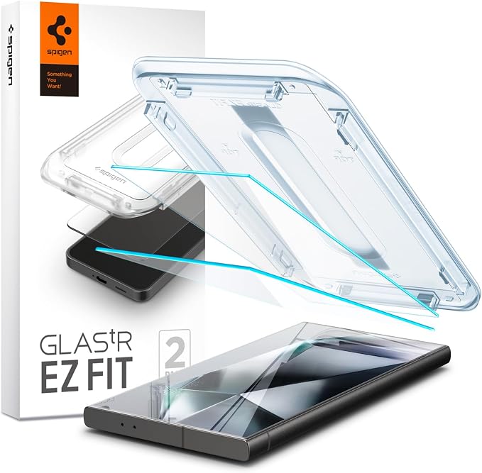 Detalle de Spigen Glas.tR EZ Fit Protector Pantalla Samsung Galaxy S24 Ultra 🛡