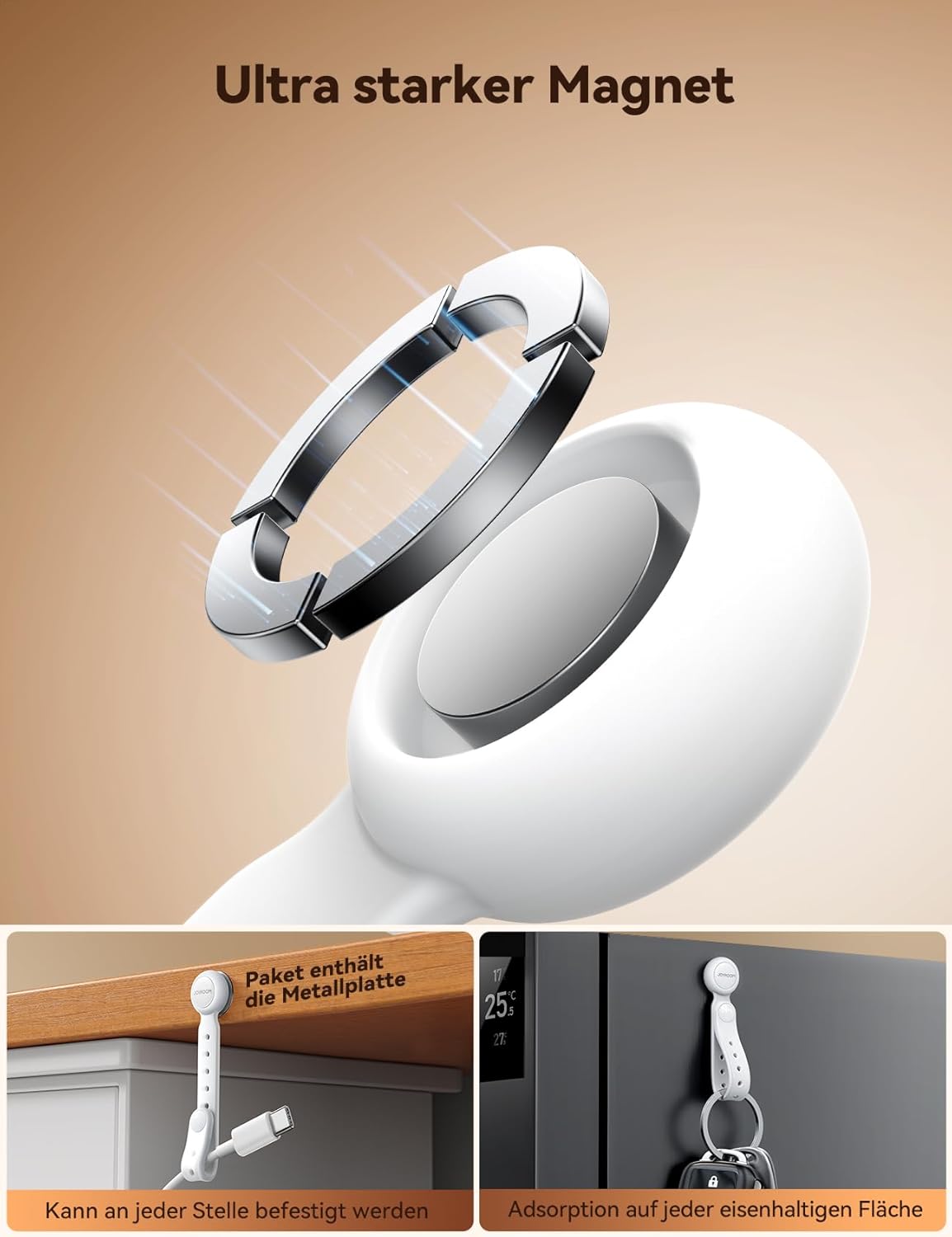 Thumbnail 6 de JOYROOM 12 Stück Magnetische Kabelbinder 🧰