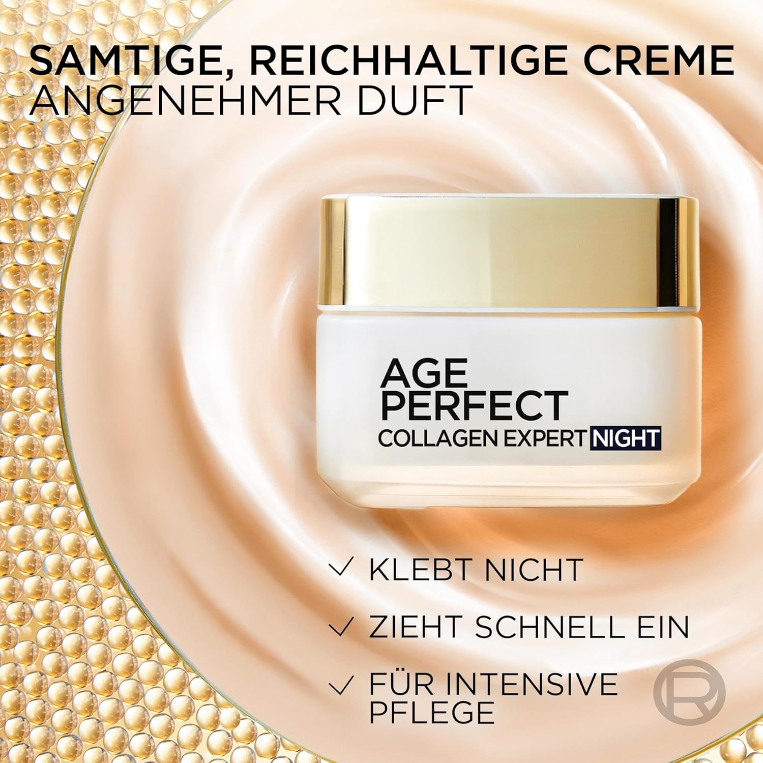 Detalle 2 de L’Oréal Paris Age Perfect Kollagen Experte Gesichtspflegeset: Anti-Aging Tages- & Nachtcreme mit Kollagen-Peptid (2 x 50 ml)