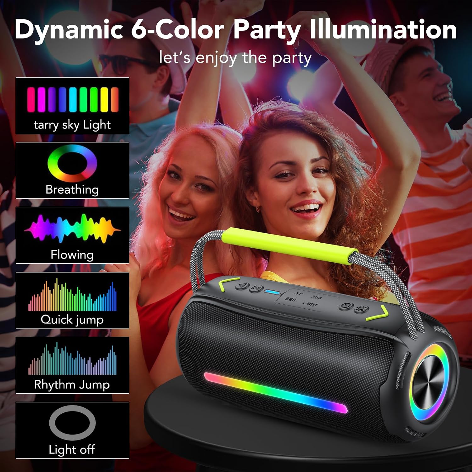 Detalle de AOWOKA Bluetooth Speaker 40W