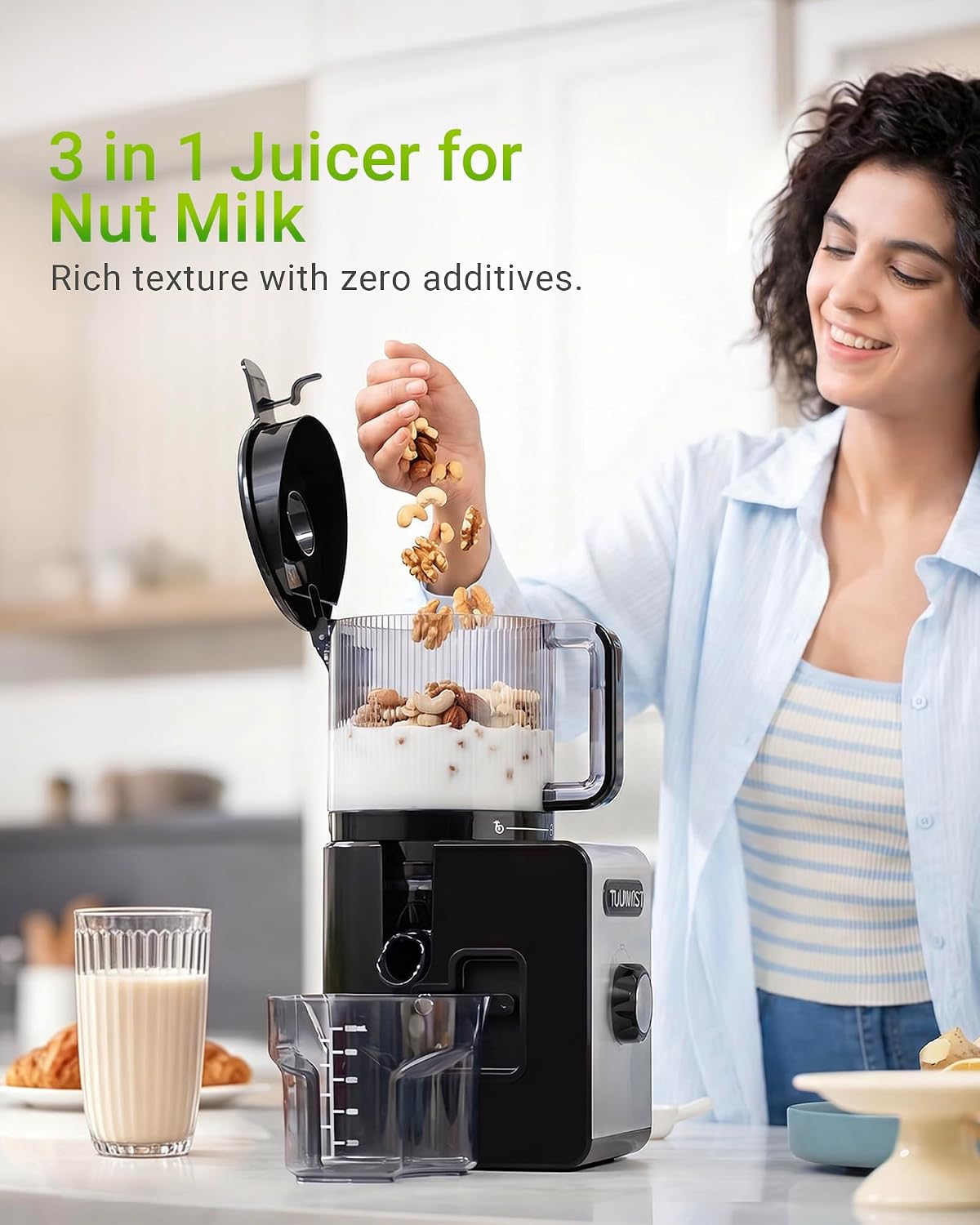 Thumbnail 6 de TUUMIIST TM780 SJ 3-in-1 Cold Press Juicer, 6.5-inch Chute, 100oz Hopper