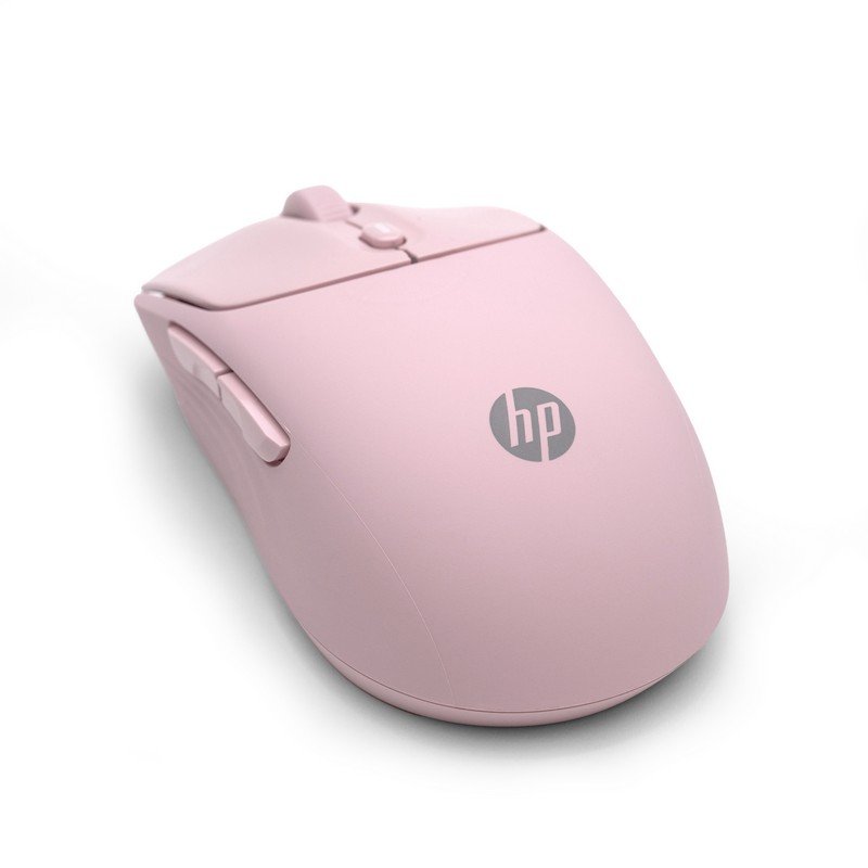 Detalle de HP 400 Inalámbrico Dual Bluetooth/USB 2.4GHz Rosa: precisión silenciosa para movilidad y productividad