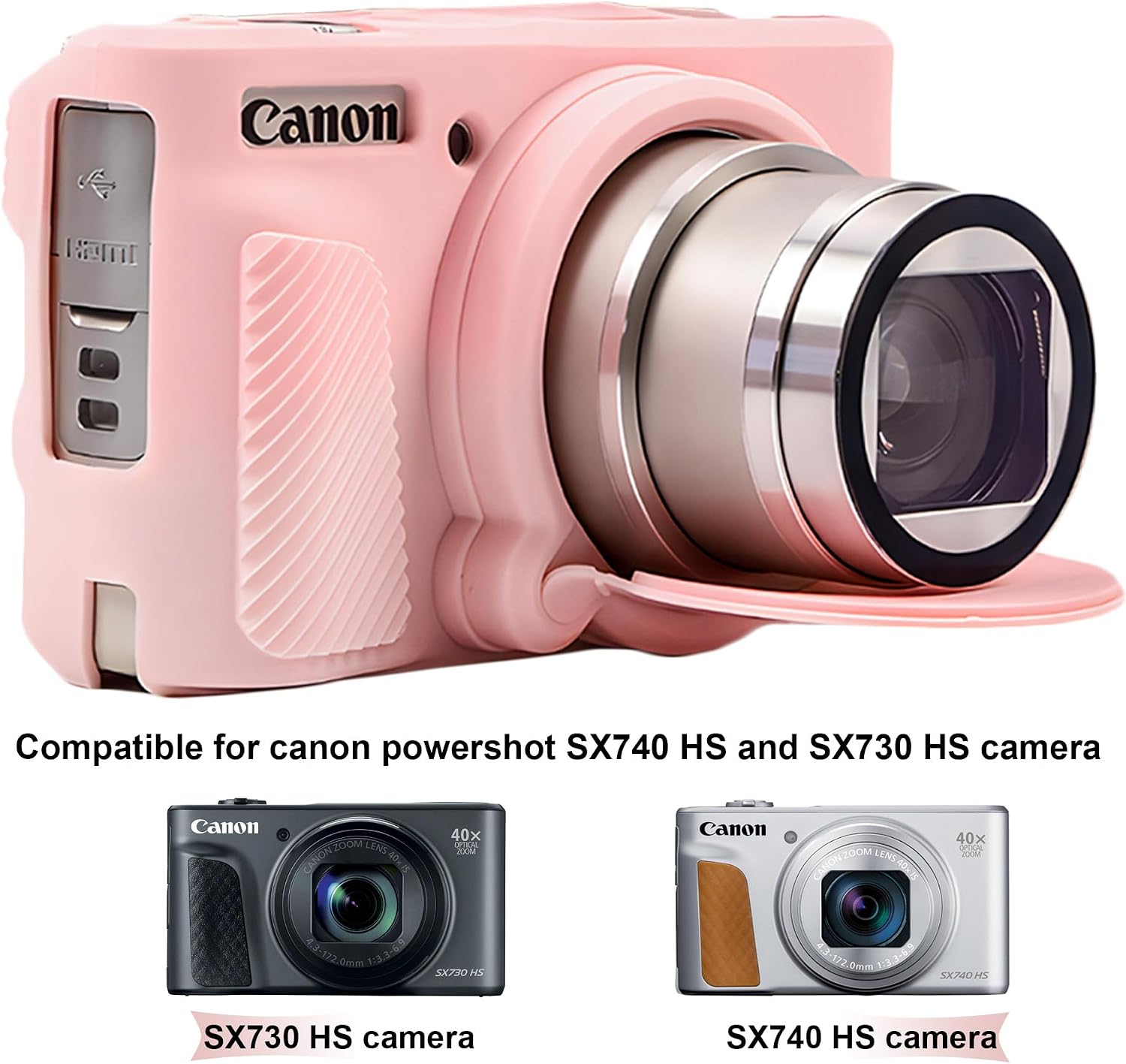 Detalle 2 de BOVKE Silicone Case for Canon SX740 SX730