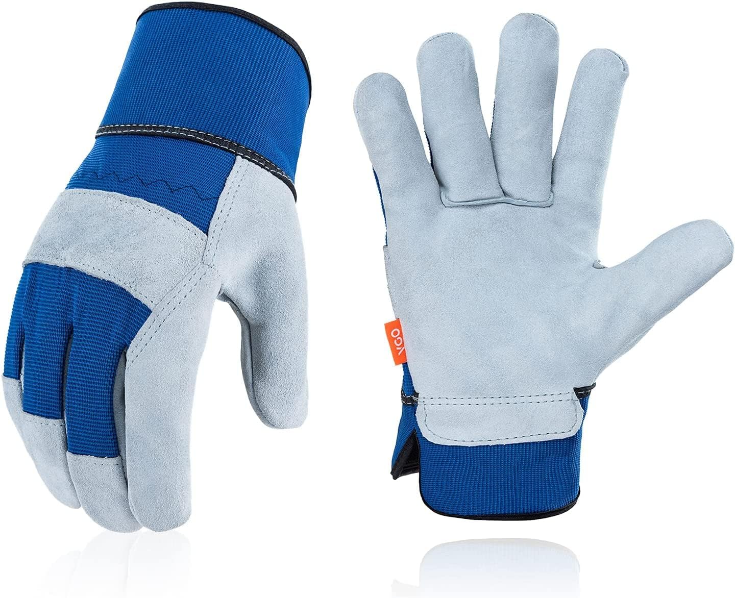 Imagen de Vgo... Gardening Gloves Cowhide – Thornproof Work Gloves with Strong Grip (1 Pair) en OfertitasTOP
