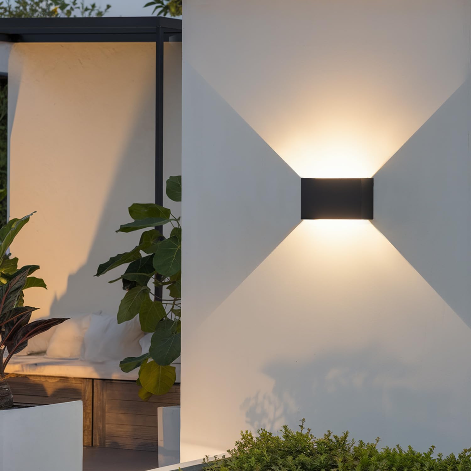 Detalle de EBION LED Wall Lights: Up & Down Indoor/Outdoor, IP54, 6W, Anthracite