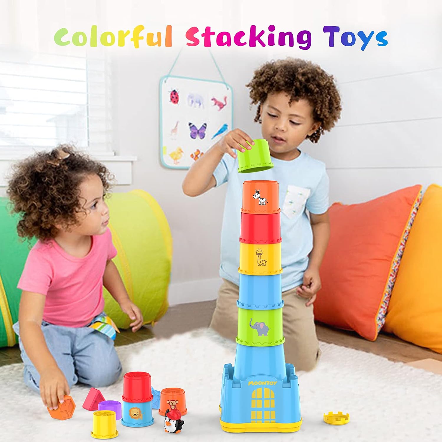 Detalle 2 de MOONTOY Stacking Cups 19pcs