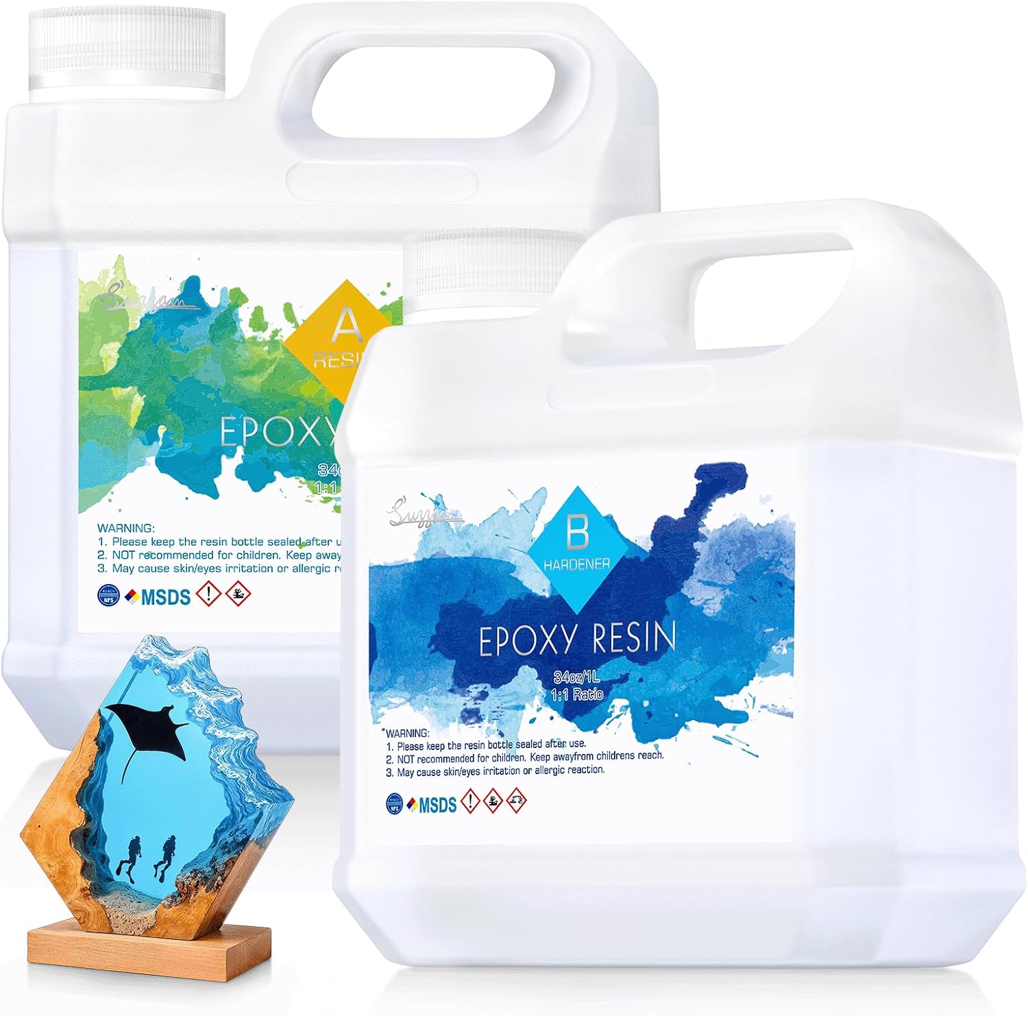 Detalle de Epoxidharz 2000 ml Kristallklar