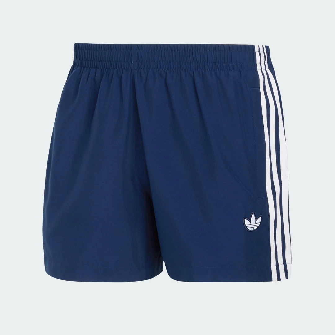 Detalle 2 de Bañador 3 Stripes de Adidas – color Azul