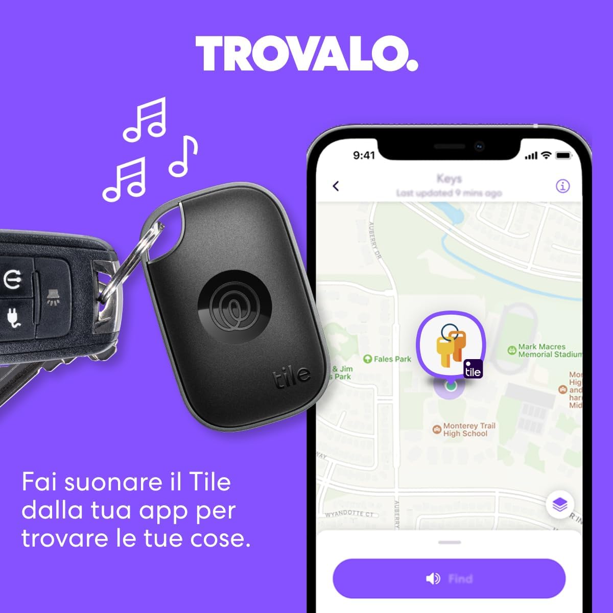 Thumbnail 2 de Tile by Life360 Pro: Localizzatore Bluetooth per chiavi, borse e oggetti di valore (Pacchetto 2, Nero/Bianco)
