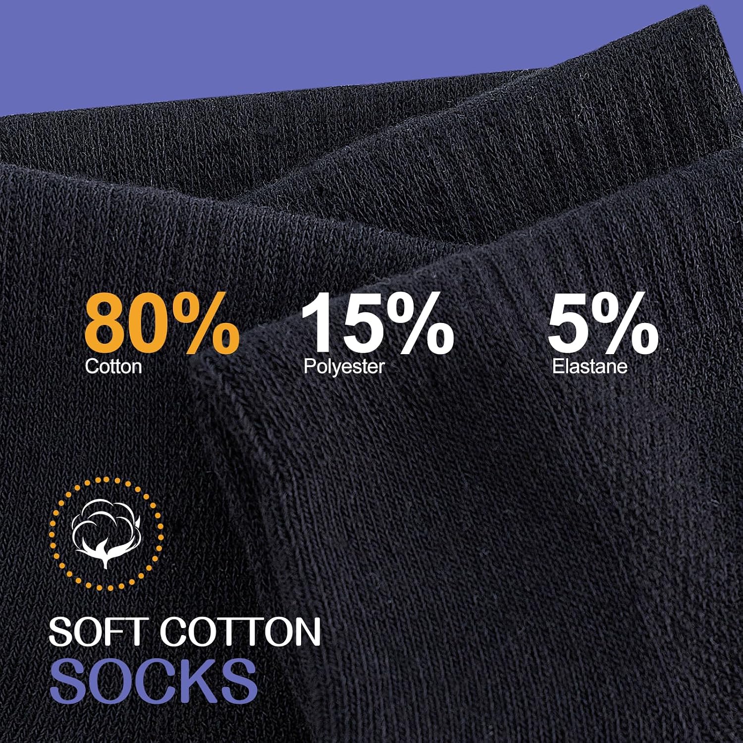 Detalle de Stoeury White Sports Ankle Socks Women – Cushioned, Breathable, Anti-Blister (4 Pairs)