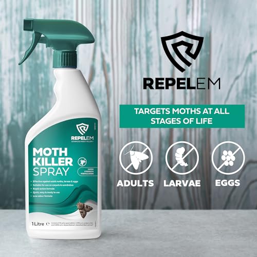 Thumbnail 1 de REPELEM Moth Killer Spray, Permethrin 1L for Wardrobes