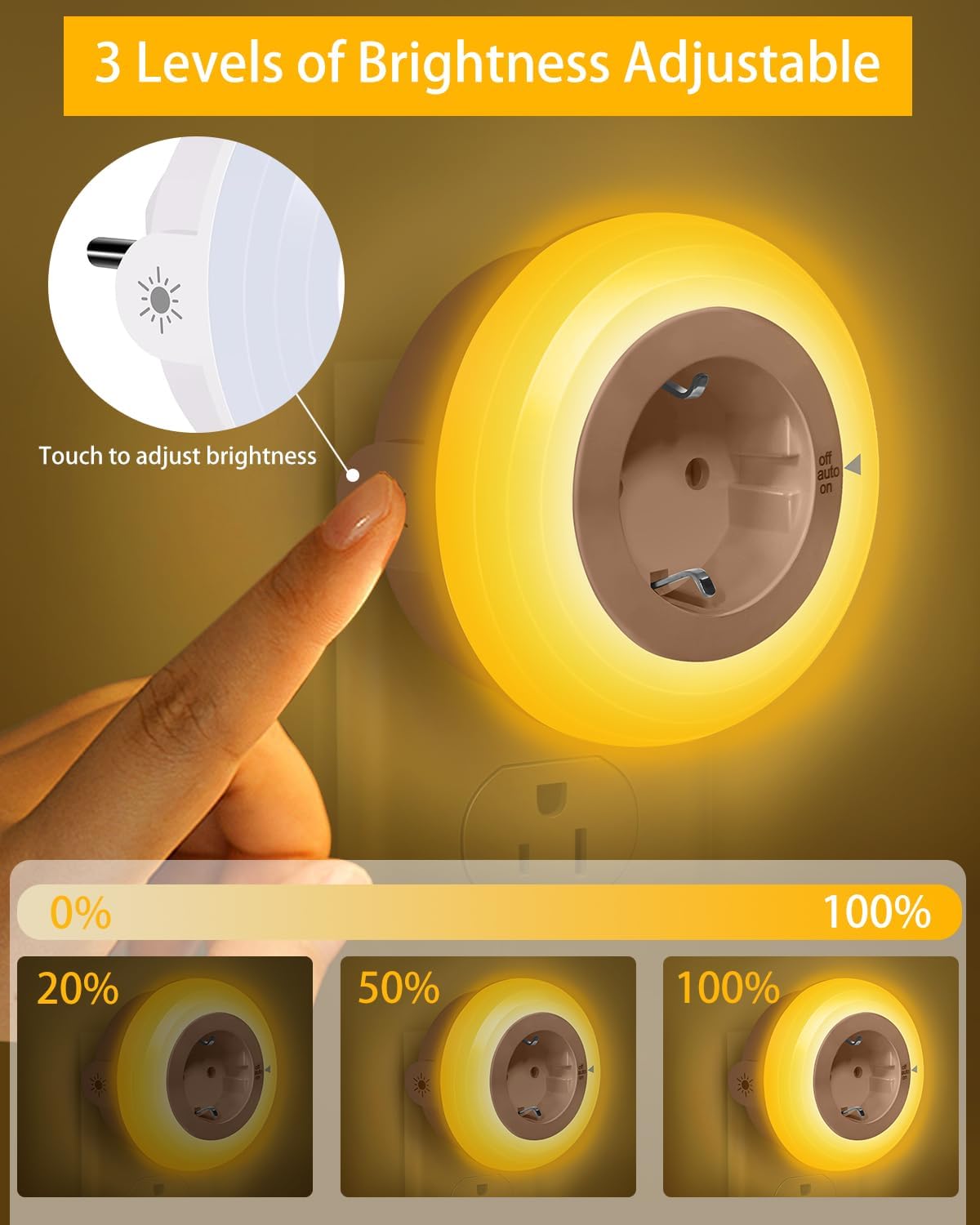 Thumbnail 3 de Bowfar Nachtlicht Steckdose 2700K