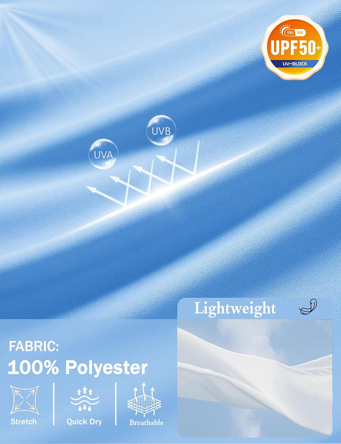 Thumbnail 3 de GOLDPKF Men's Sun UV Protection Shirt UPF 50+