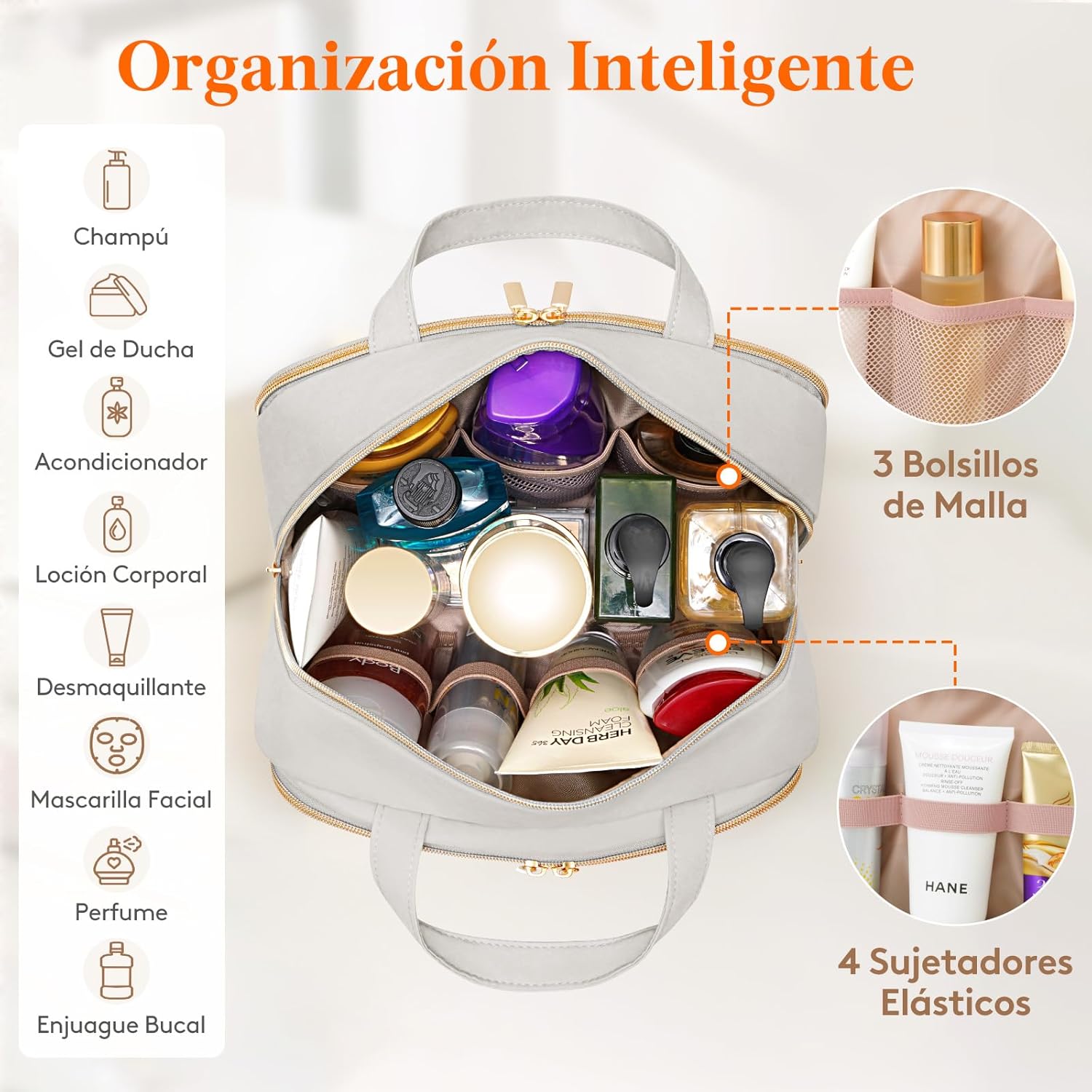 Thumbnail 2 de Lifewit Neceser de Viaje Feminino con Organizador ✈