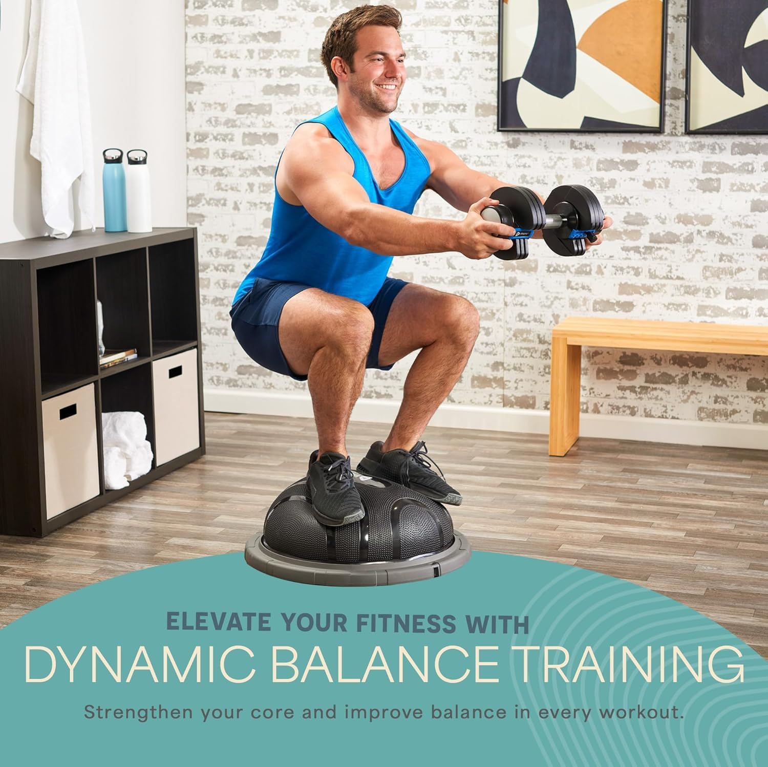 Detalle de Lifepro Half Exercise Ball Trainer, PP/TPE