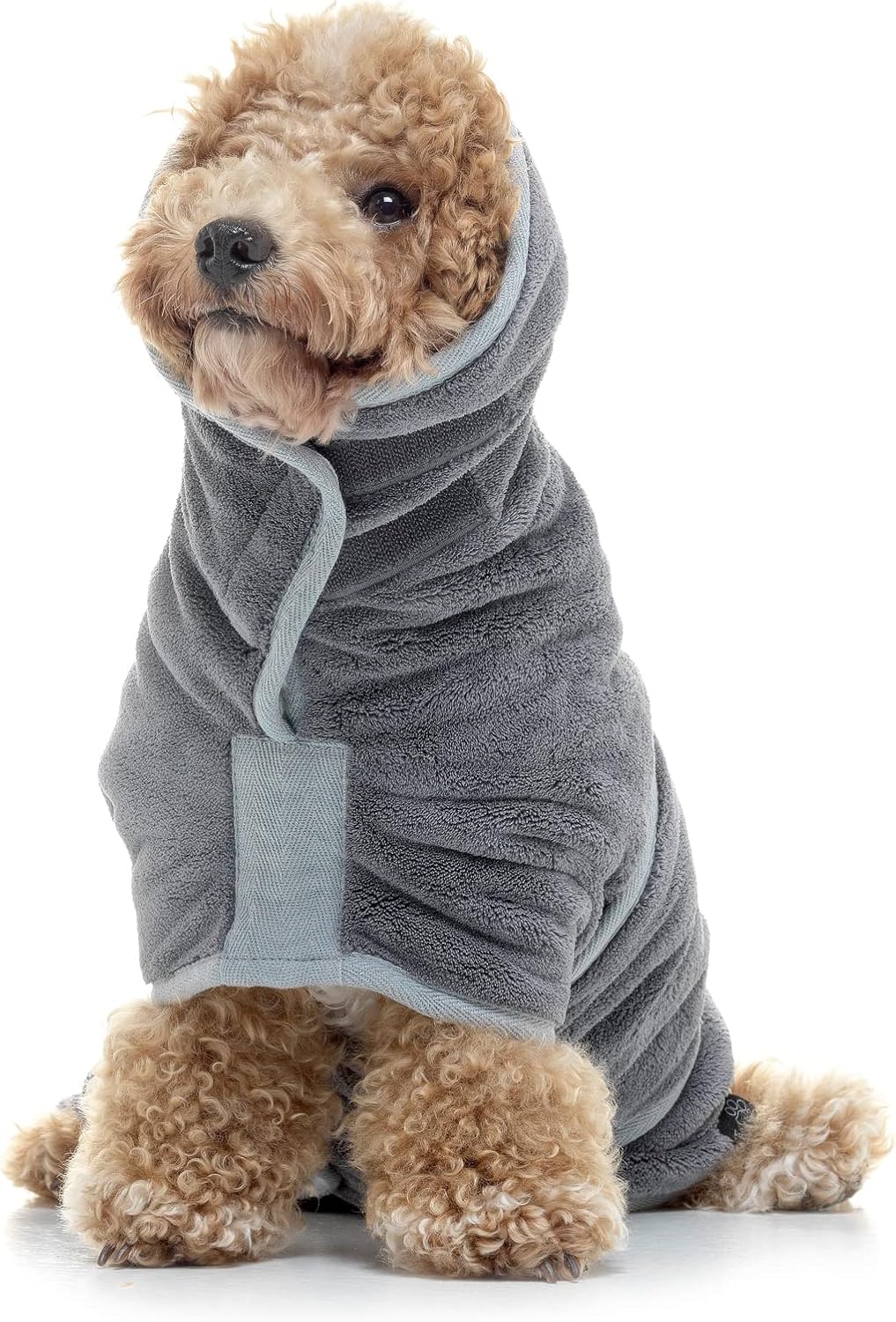 Detalle 2 de Lucky Pooch Dog Bathrobe, XS