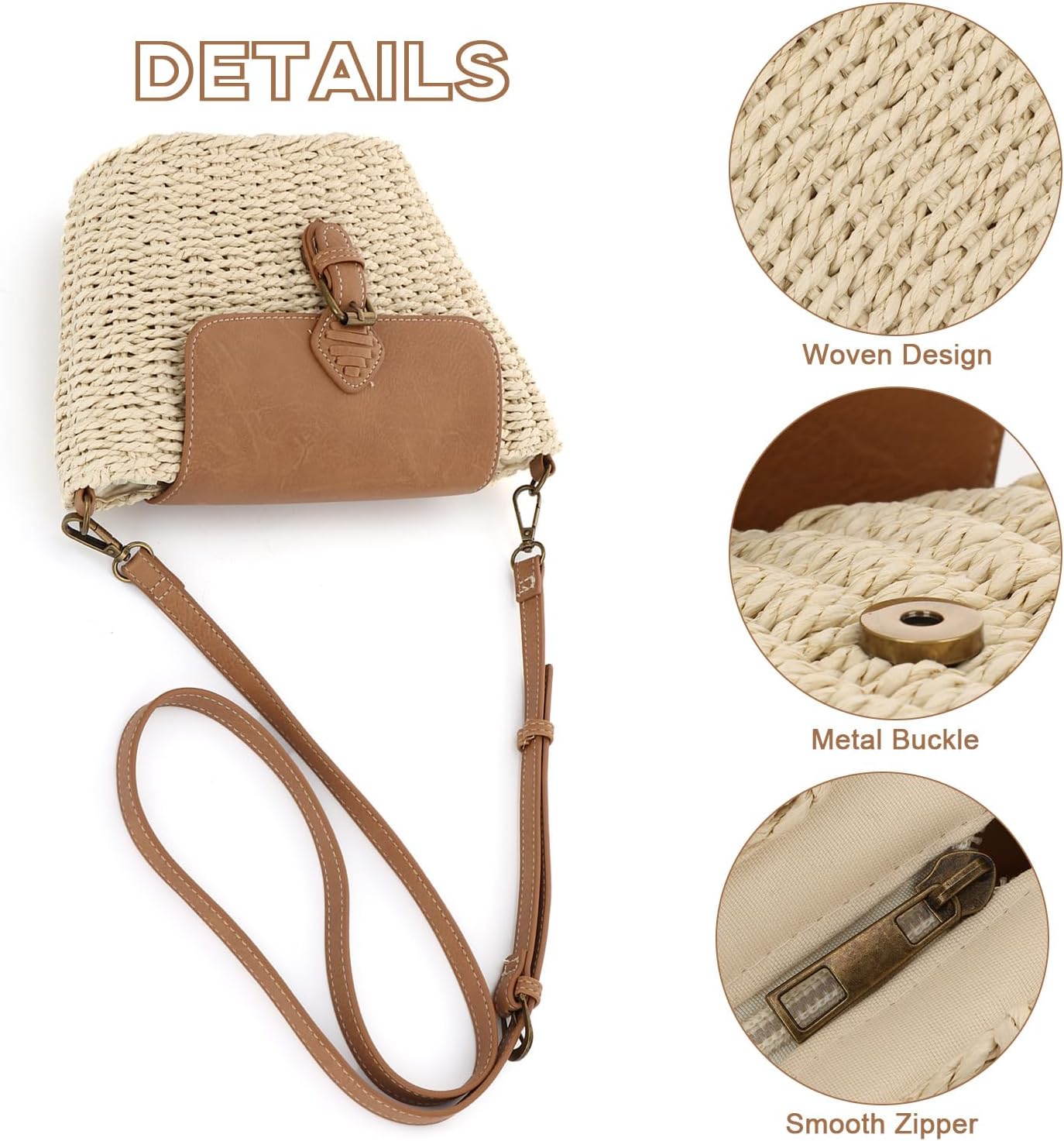 Thumbnail 6 de EVEOUT Strohtasche Damen Sommer