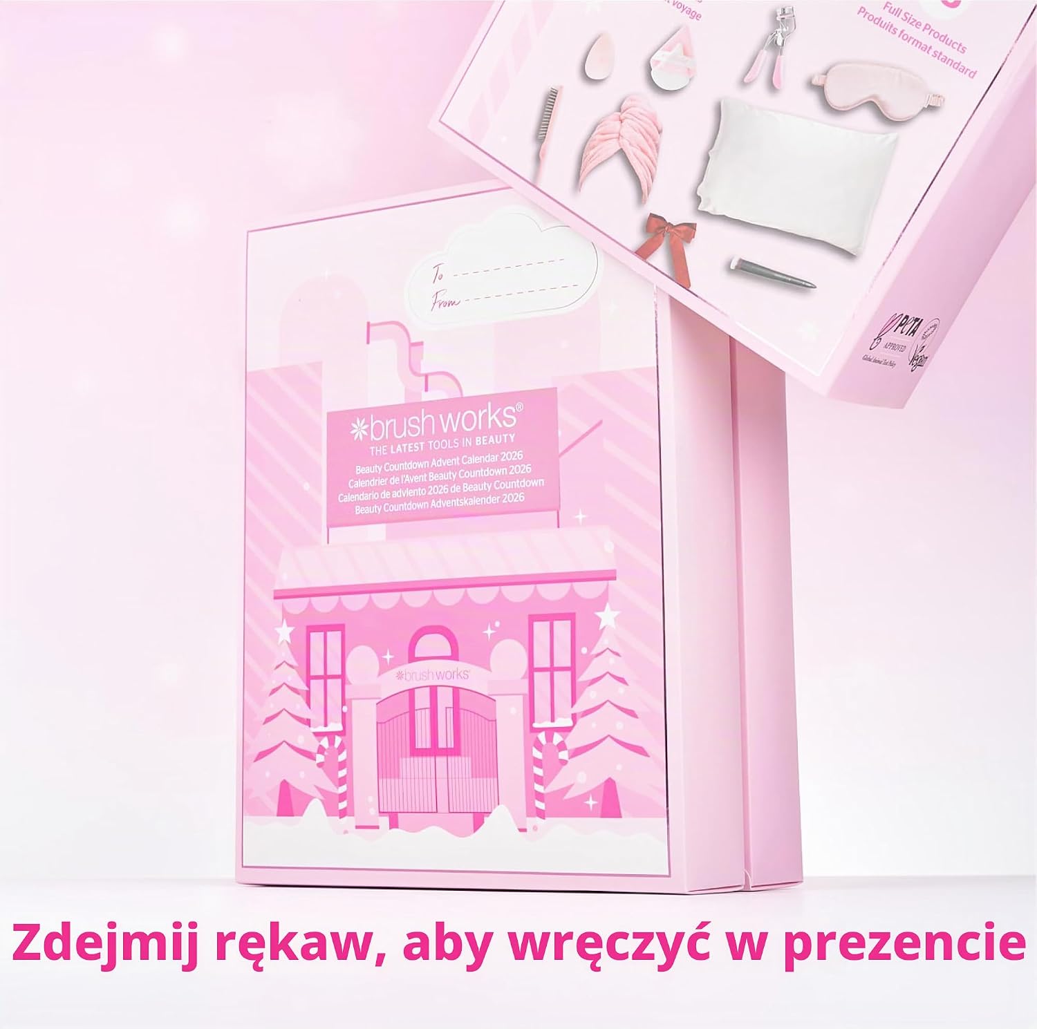 Detalle 1 de Brushworks Beauty 2026 – kalendarz adwentowy z 24 akcesoriami beauty