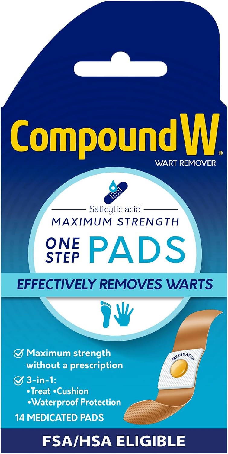 Detalle de Compound W Medicated Wart-Removal Pads, 14 Count