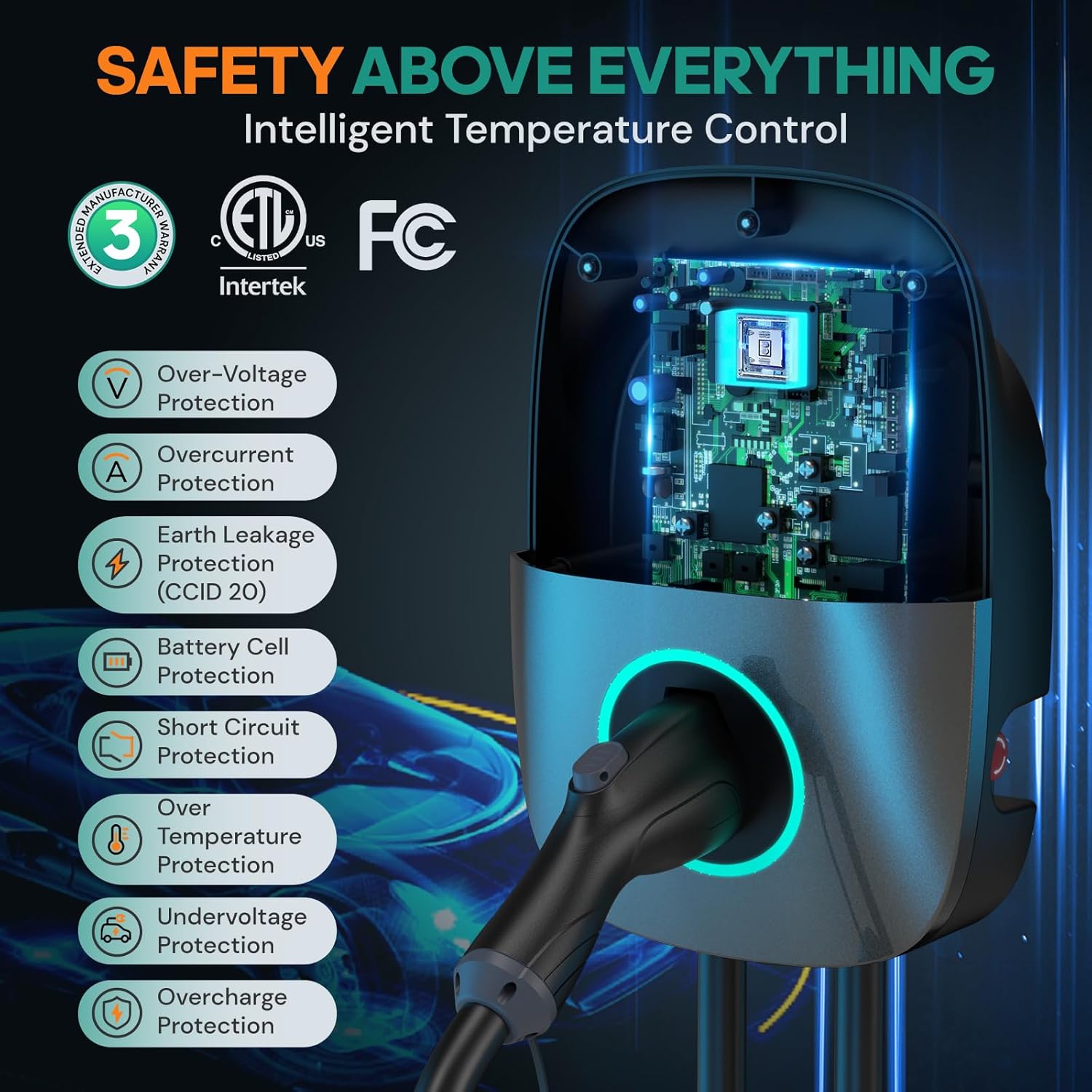 Detalle 2 de NexCyber Level 2 EV Charger, 40 Amp
