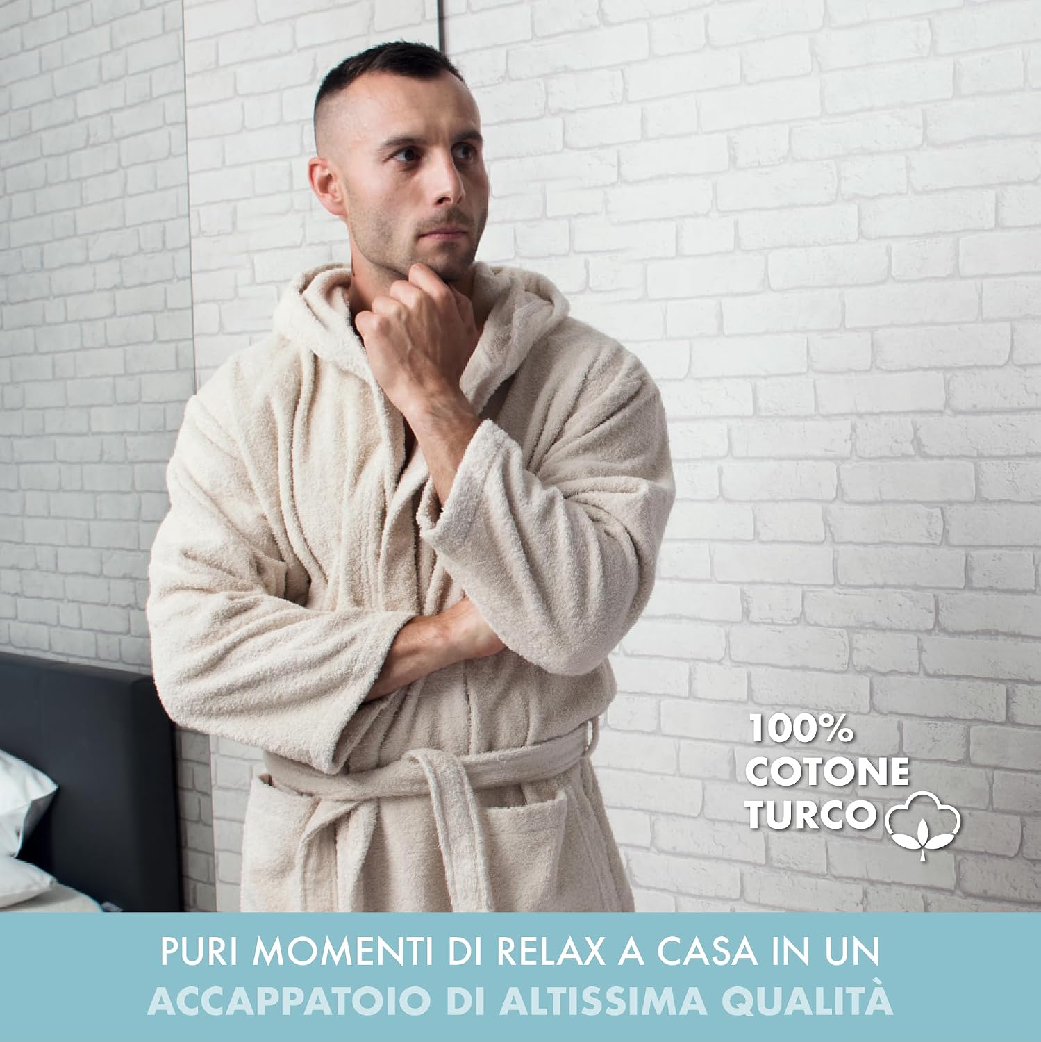 Thumbnail 1 de Twinzen Accappatoio Uomo 350 gsm