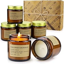 Detalle de MOULENGGU 6-Pack Scented Soy Jar Candles ๐ฏ
