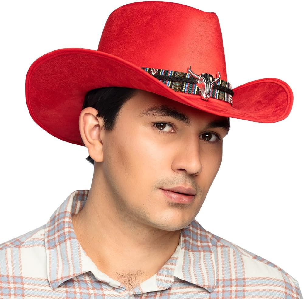 Thumbnail 6 de Boland Cowboyhut Django – Weißer Westernhut für Erwachsene, ideal für Fasching, Karneval und Motto-Party