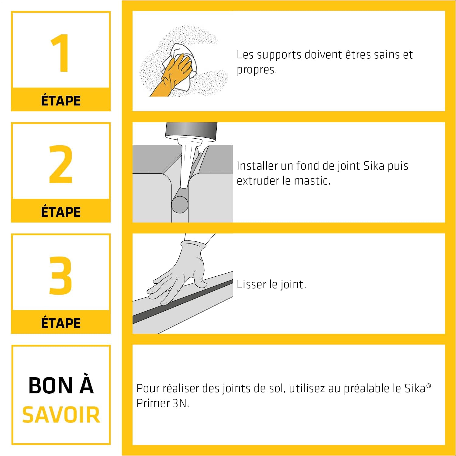 Thumbnail 3 de SikaSeal-183 Façade & Sol – Mastic polyuréthane 300 ml pour joints extérieurs