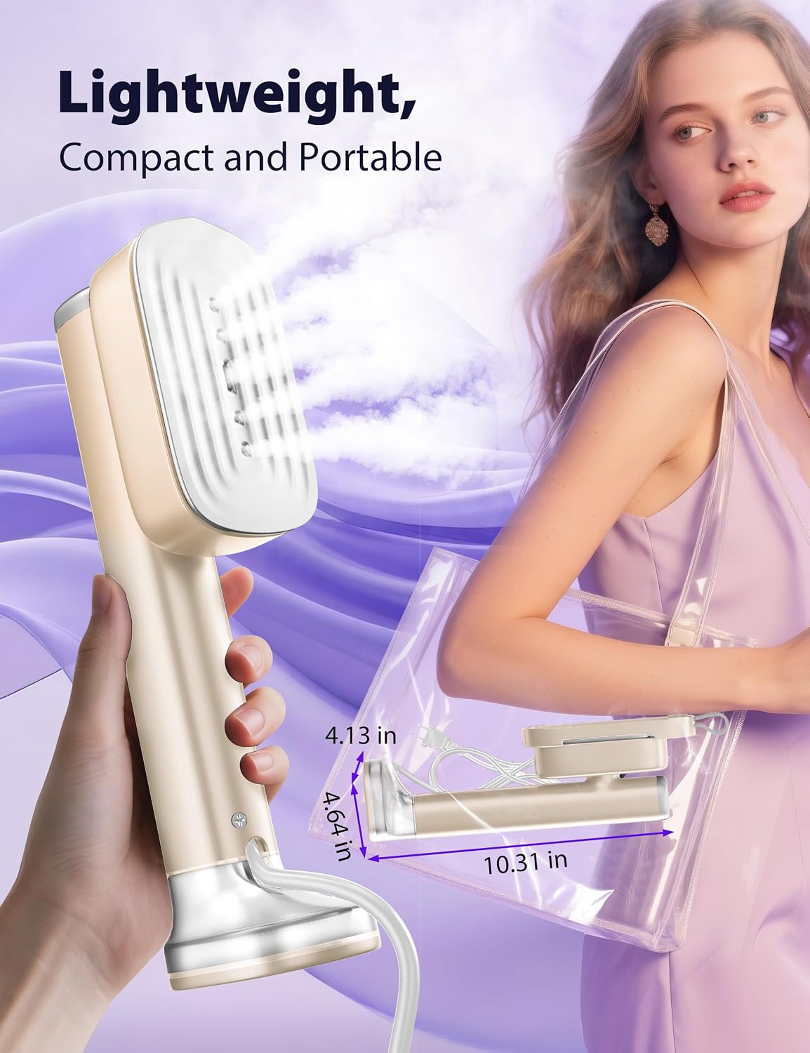 Detalle 2 de Sundu 1005 2-in-1 Handheld Garment Steamer, 1200 W, 180 ml