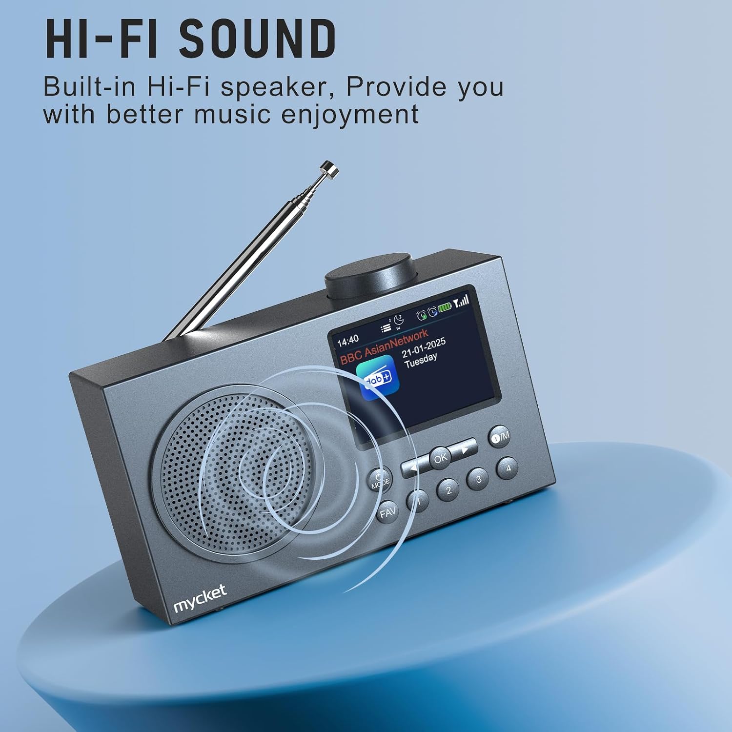 Thumbnail 3 de Mycket Radio DAB+ portable 2,4 pouces