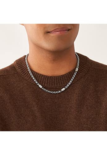 Thumbnail 4 de Fossil JF04145998 collar acero 45,72 cm plata