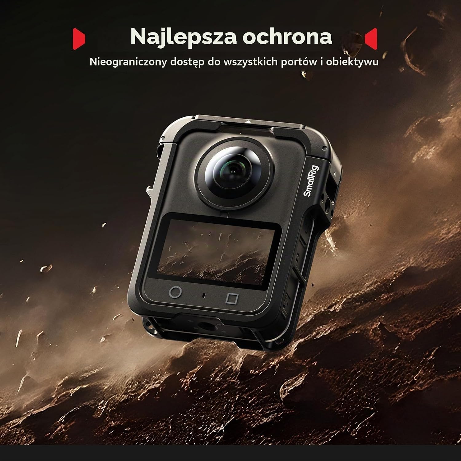 Thumbnail 2 de SMALLRIG 5704 klatka do DJI Osmo 360 z mocowaniem cold shoe i gwintem 1/4