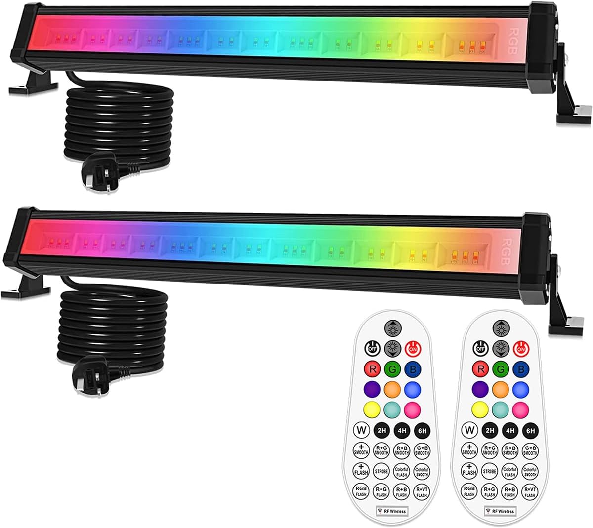 Detalle de MEIHUA RGB Flood Lights Bar 42W LED wall washer lights 🎆
