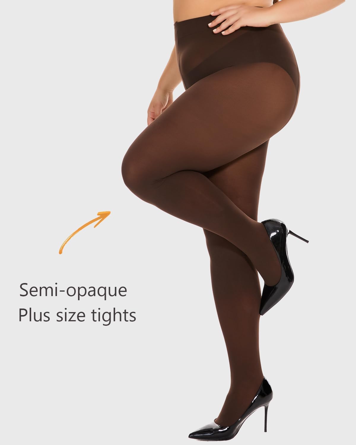Thumbnail 1 de DUCMODA Collant Taglie Forti Donna XL-4XL Vita Alta