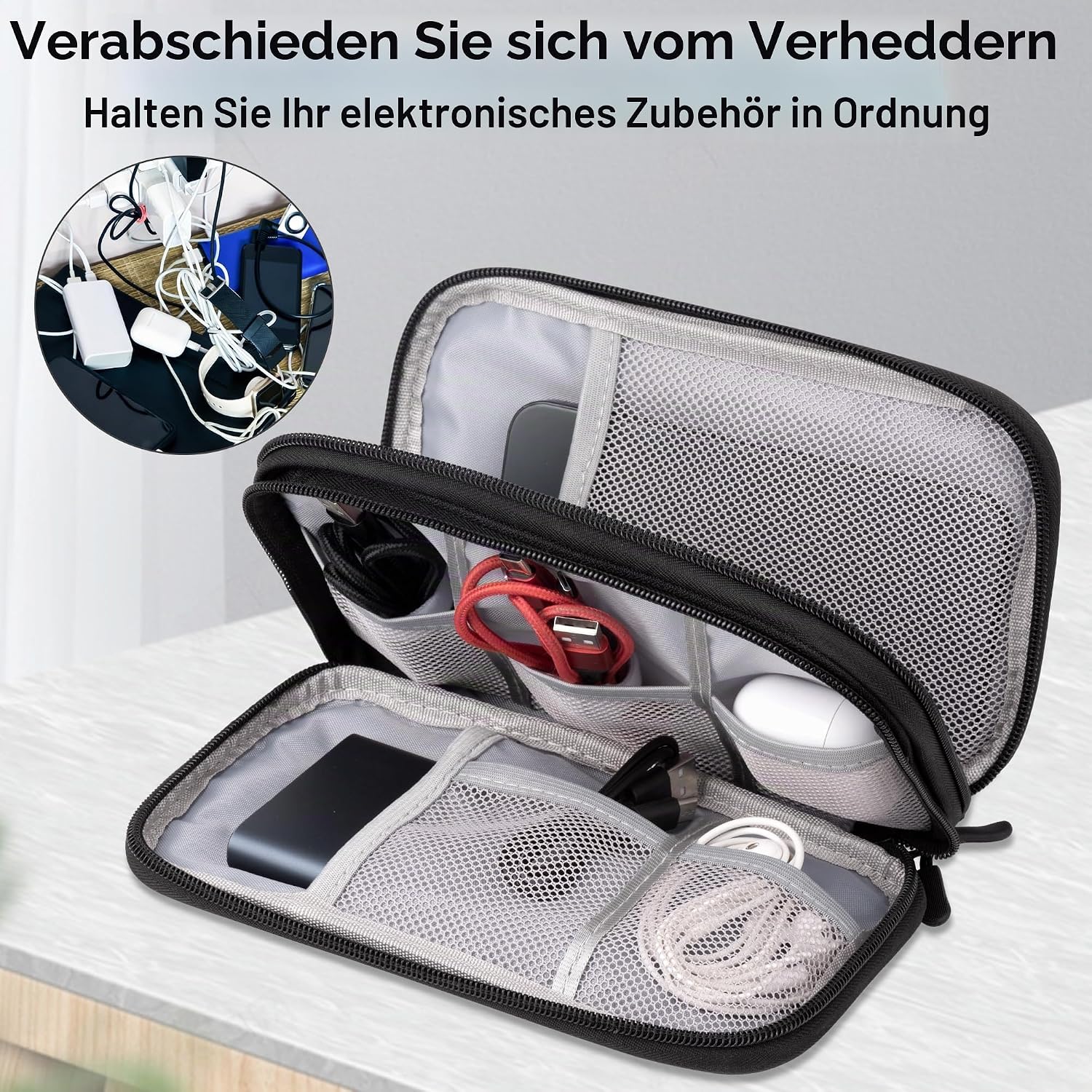 Thumbnail 4 de Arae Elektronik Zubehör Organizer Schwarz M