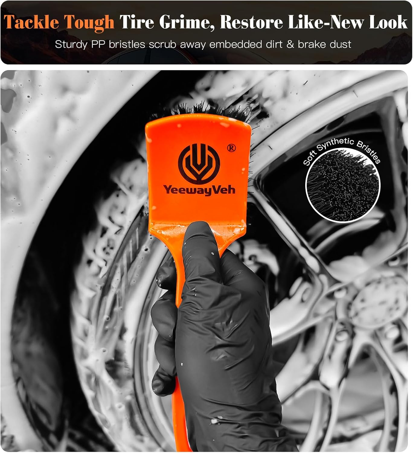 Thumbnail 4 de YeewayVeh Alloy Wheel Brush Kit 4pcs 🧽