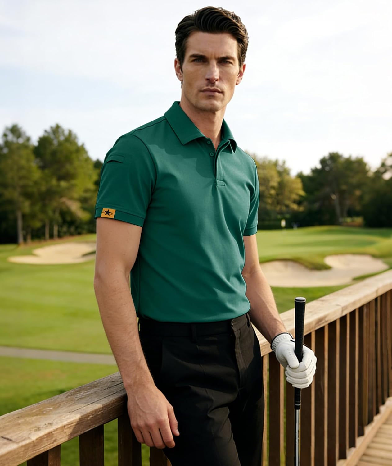 Detalle de JACKETOWN Polo Shirt Uomo Manica Corta: asciugatura rapida e comfort per sport e tempo libero