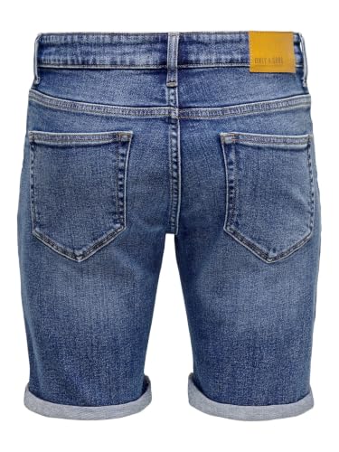 Detalle 2 de ONSPLY DBD 8773 Tai DNM Noos - Pantalones Cortos Denim Dark Azul (XL) de Only & Sons