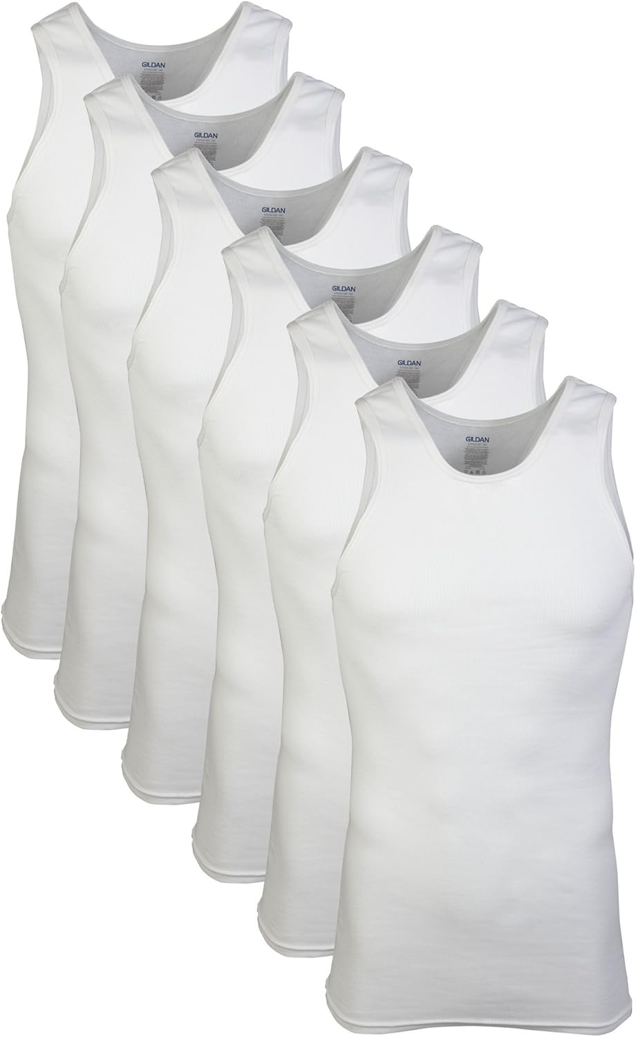 Detalle de Gildan Men's A-Shirts Tank Multipack