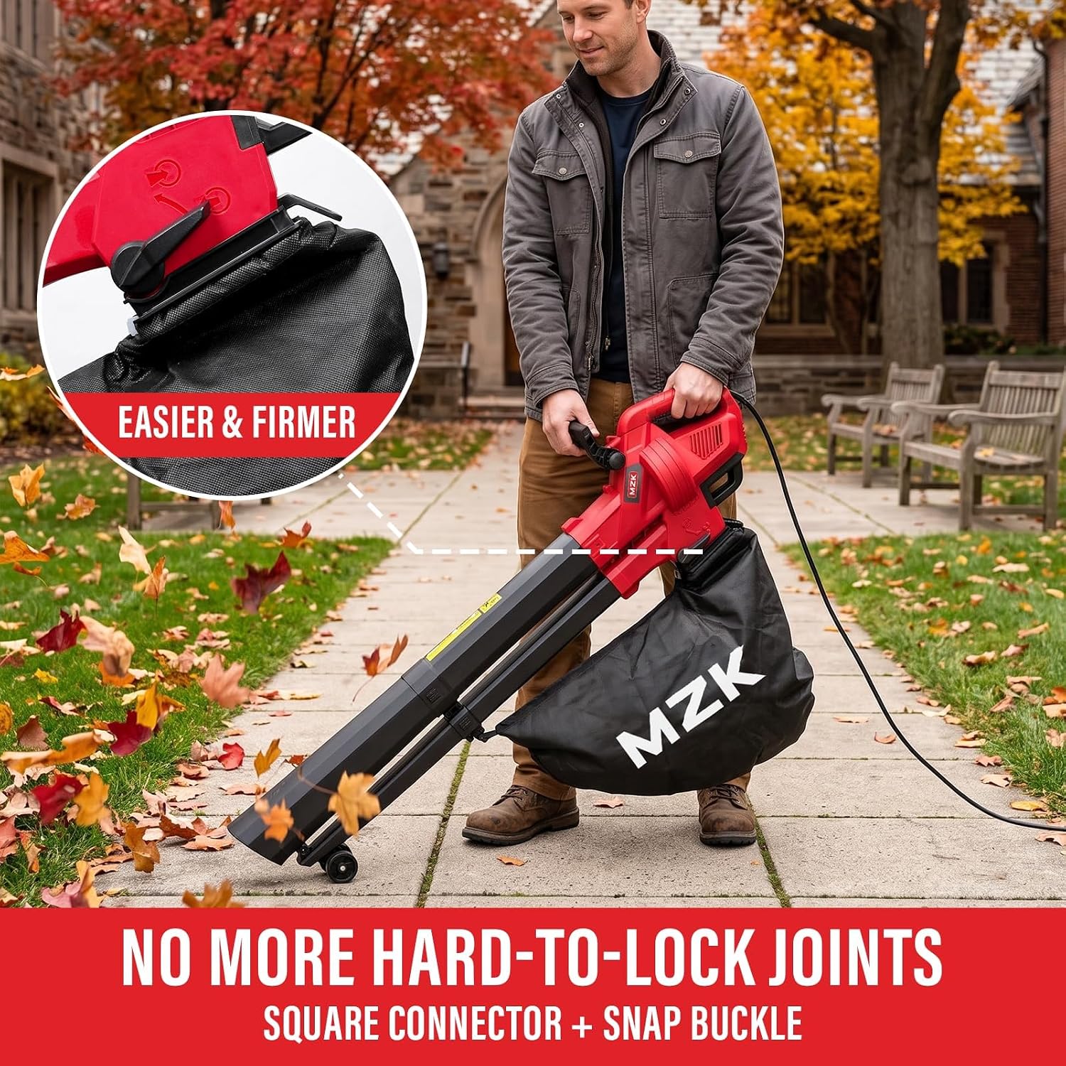 Detalle de MZK Corded Leaf Blower Vacuum