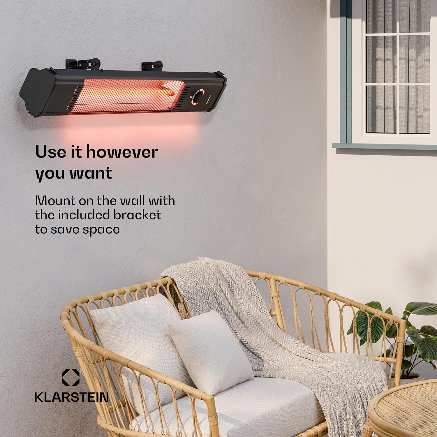 Thumbnail 2 de Klarstein Klrst-DualisHeat2000W infraroodverwarming, 2000 W, 8 standen
