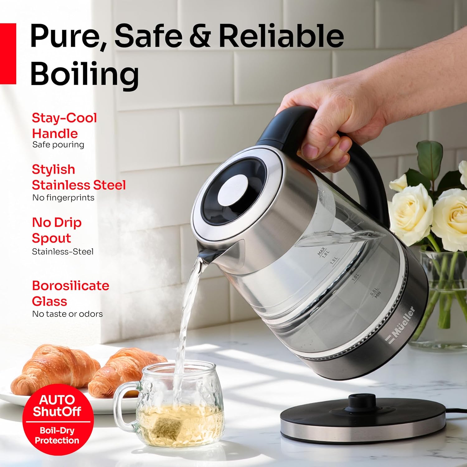 Detalle 2 de Mueller Rapid Boil Electric Kettle 1.8L
