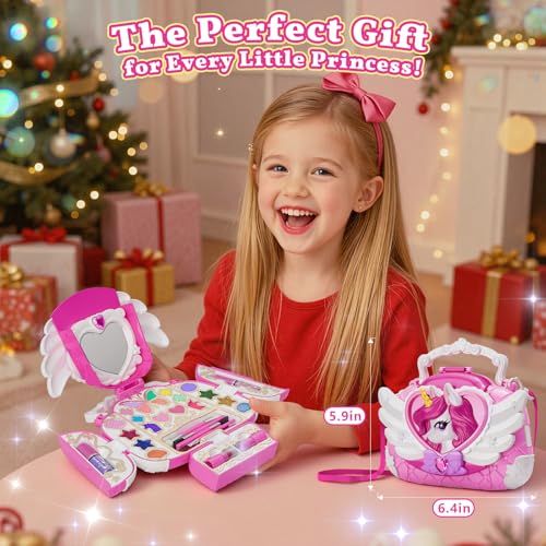 Thumbnail 6 de Kidluna Kids Makeup Set for Girls 3–12: Washable Unicorn Handbag Kit