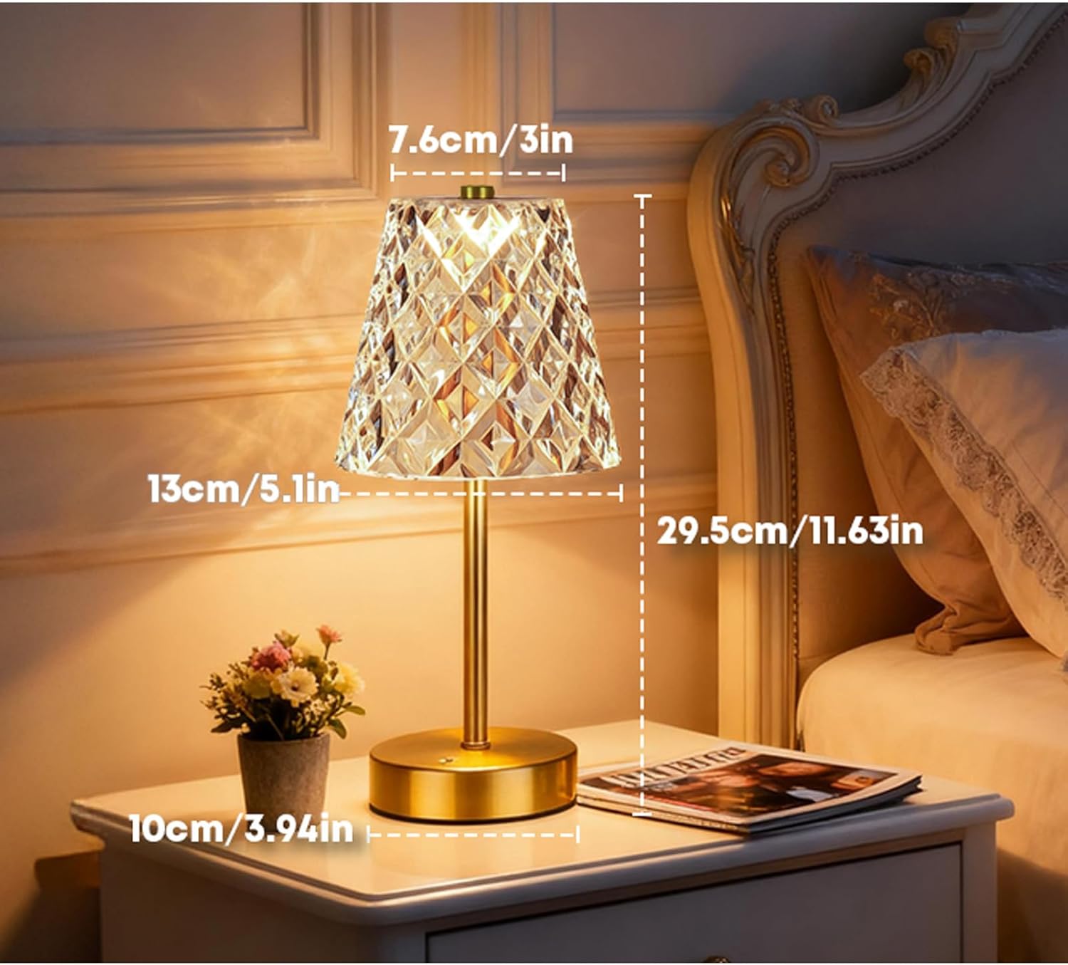 Thumbnail 1 de LumaBrite Rechargeable Table Lamp (5200mAh) – Cordless touch lamp with 3 colour temperatures