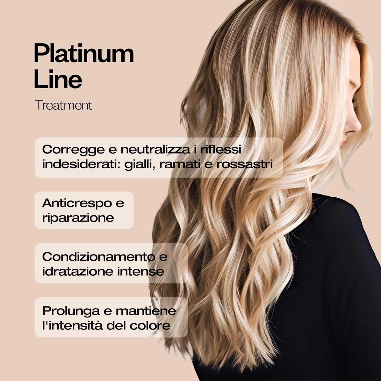 Detalle de abril et nature - Platinum Maschera Professionale per Capelli Biondi, Decolorati e con Meches o Canizie (Neutralizzante Viola) – 200 ml