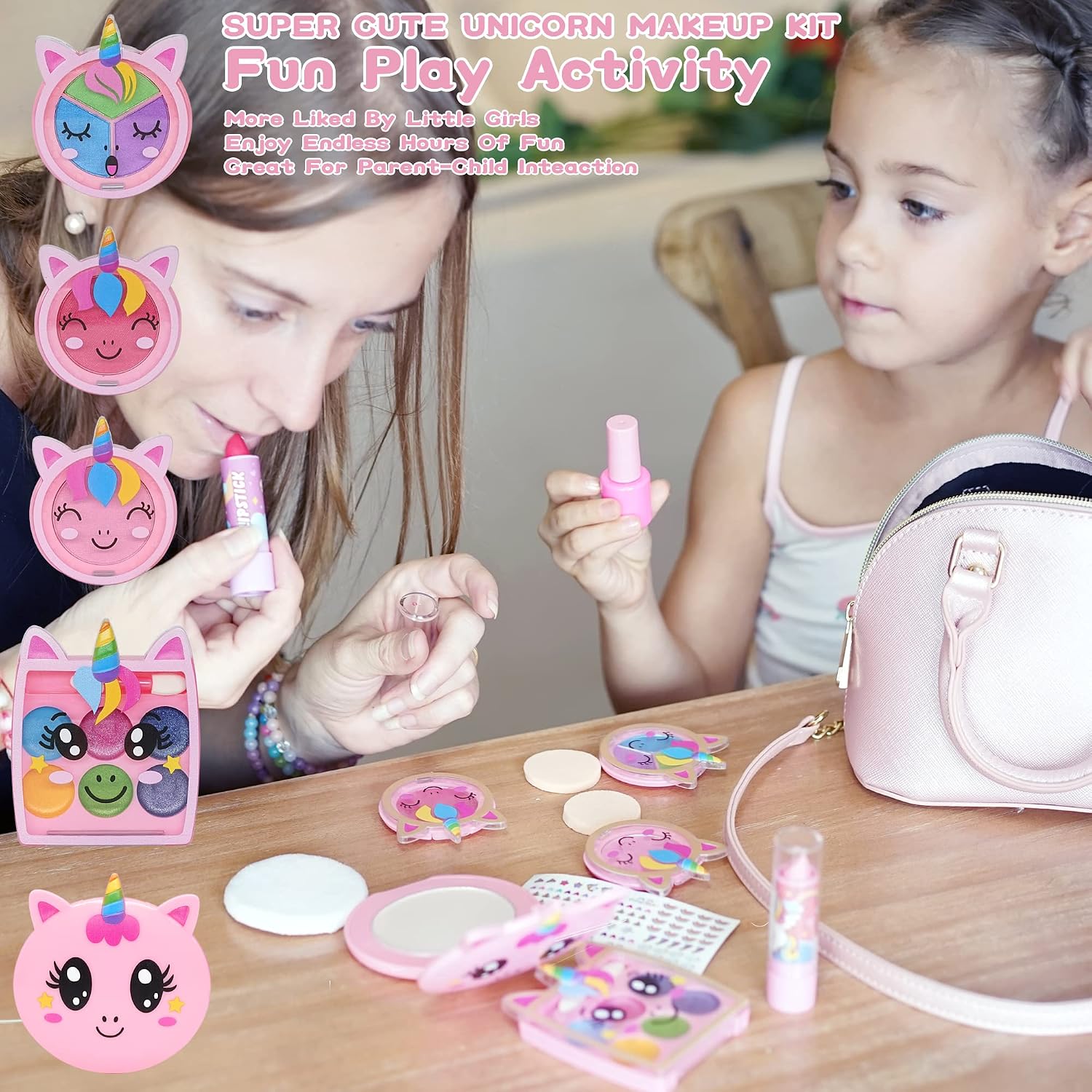 Detalle 2 de Kids Makeup Sets for Girls — Unicorn Washable Starter Kit